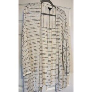 New Torrid White Striped Cardigan - Size 2X